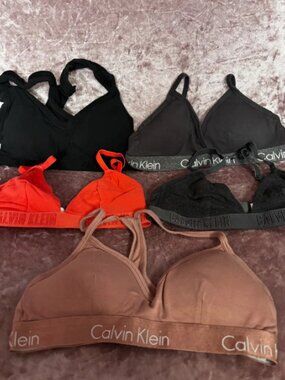 Bundle of 5 Calvin Klein Bralettes